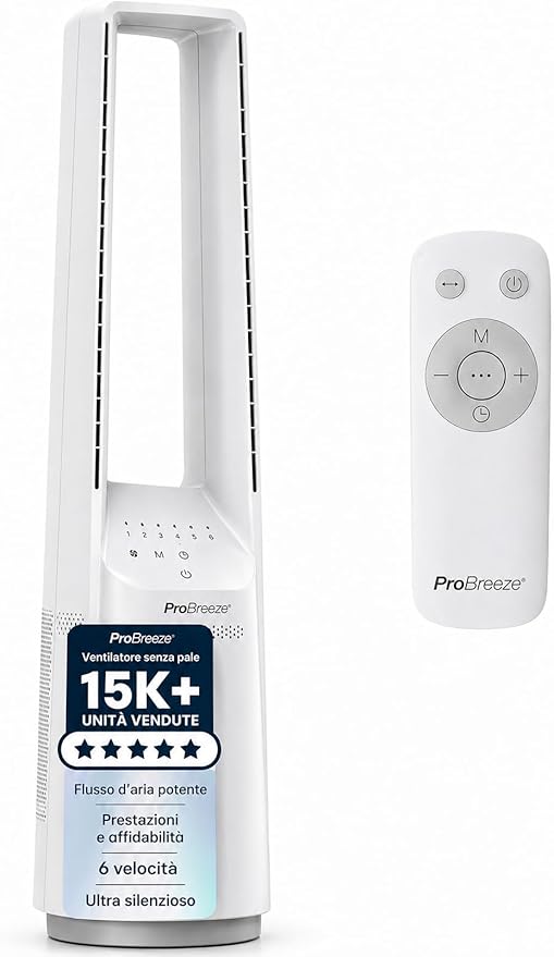 Ventilatore torre Pro Breeze OmniAir 101 cm senza pale