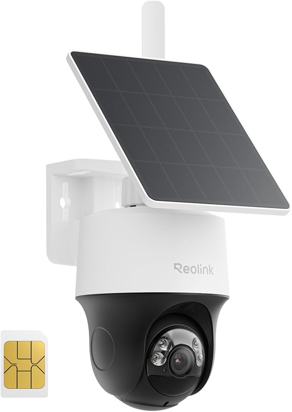 Telecamera Reolink Go PT S Lite 4G solare 2K con SIM e 360°