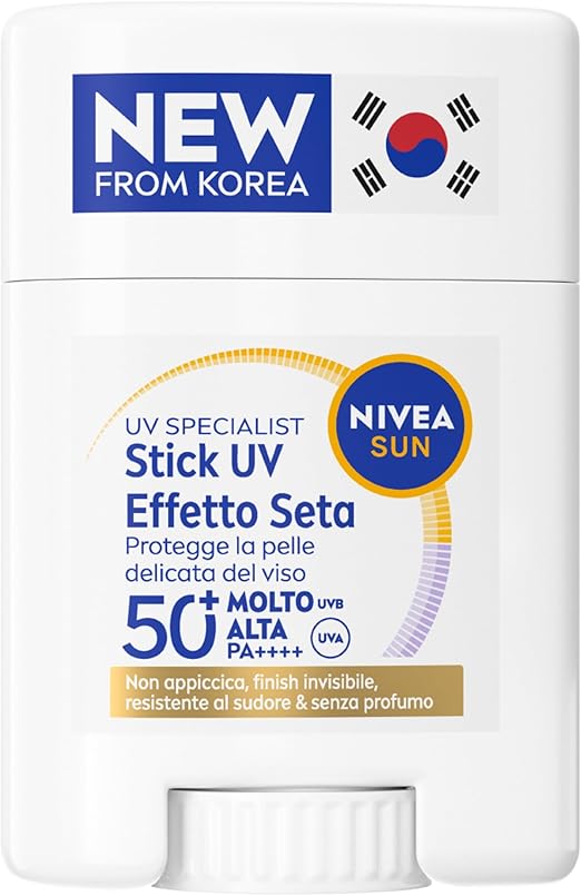 Stick solare viso Nivea Sun SPF 50+ effetto seta 15 g
