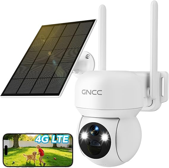 Telecamera esterno 4G GNCC solare 2K con SIM e batteria