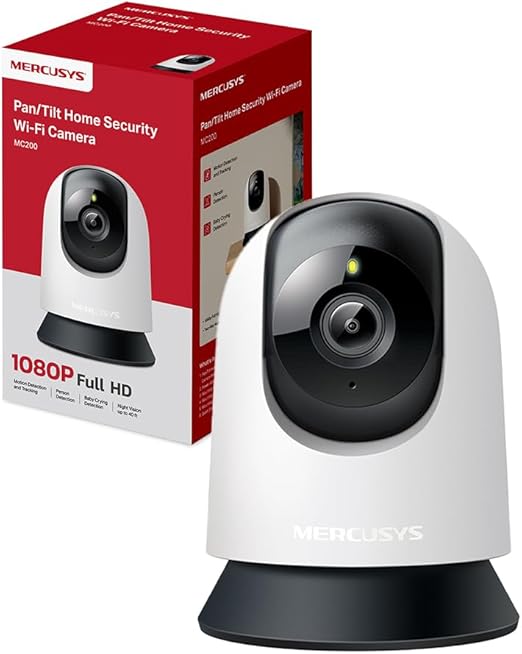 Telecamera Wi-Fi Mercusys MC200 FHD 360° con visione notturna