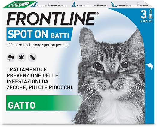 Frontline Spot On Gatti 3 pipette antiparassitario