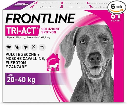 Frontline Tri-Act antiparassitario cani 20-40 kg
