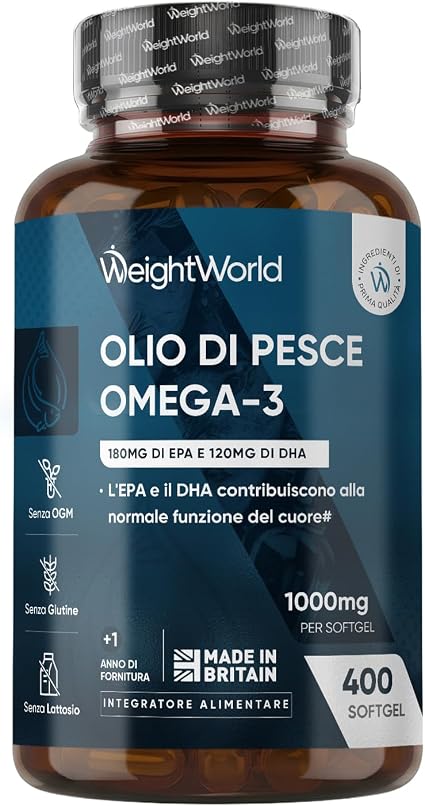 Omega 3 olio di pesce WeightWorld 400 softgel