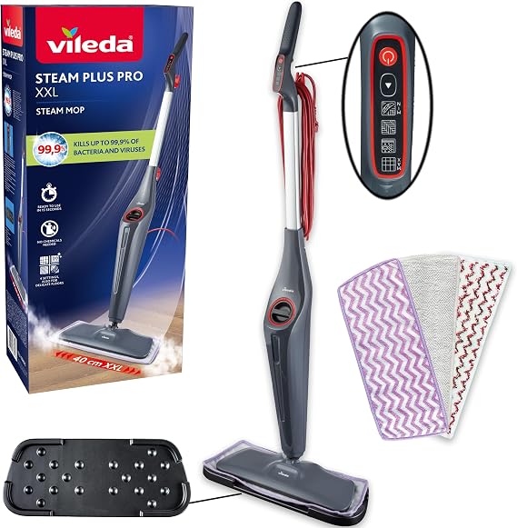 Scopa a vapore Vileda Steam Plus Pro XXL 4 livelli